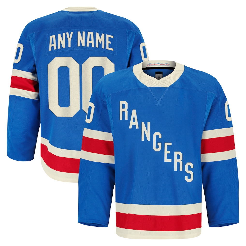 Kooe Custom NY.Rangers Blue Centennial Authentic Pro Jerseys