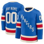 Kooe Custom NY.Rangers Blue Centennial Premium Jerseys