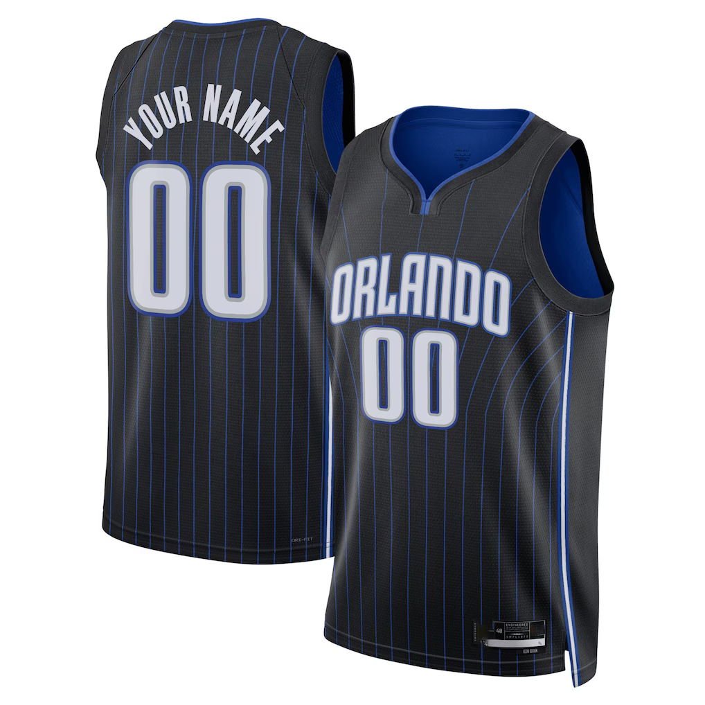 Kooe Custom O.Magic Black Swingman Jerseys - Icon Edition