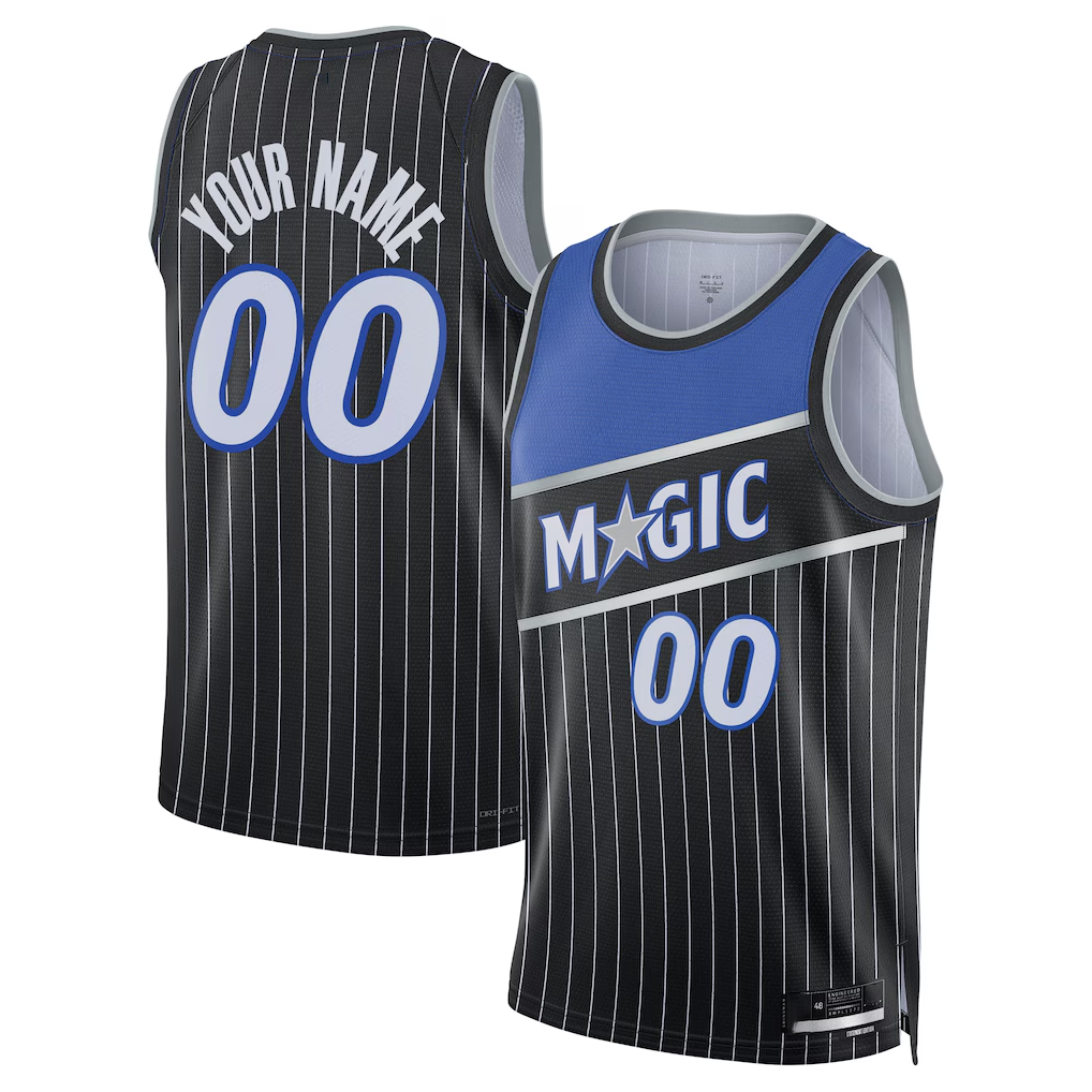 Kooe Custom O.Magic Black Swingman Jerseys - Statement Edition