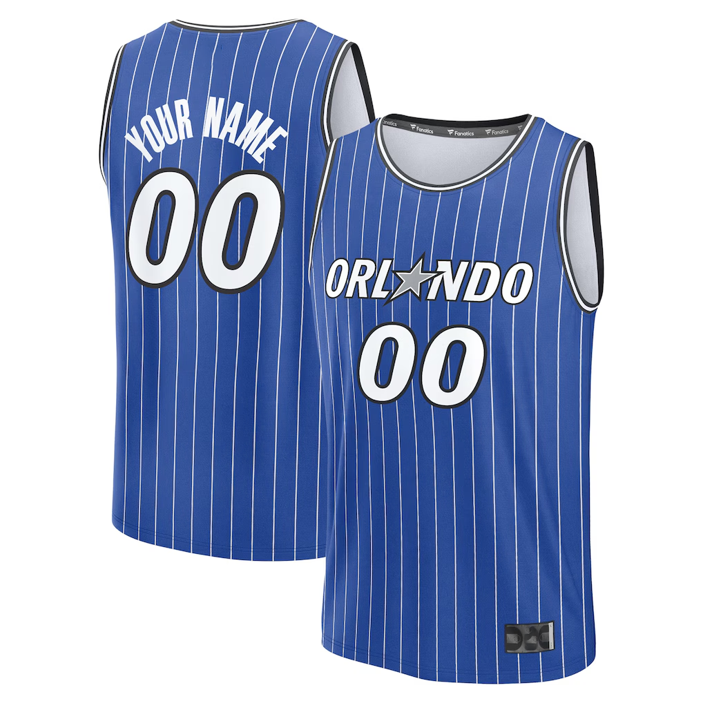 Kooe Custom O.Magic Blue Fast Break Replica Jerseys - Icon Edition