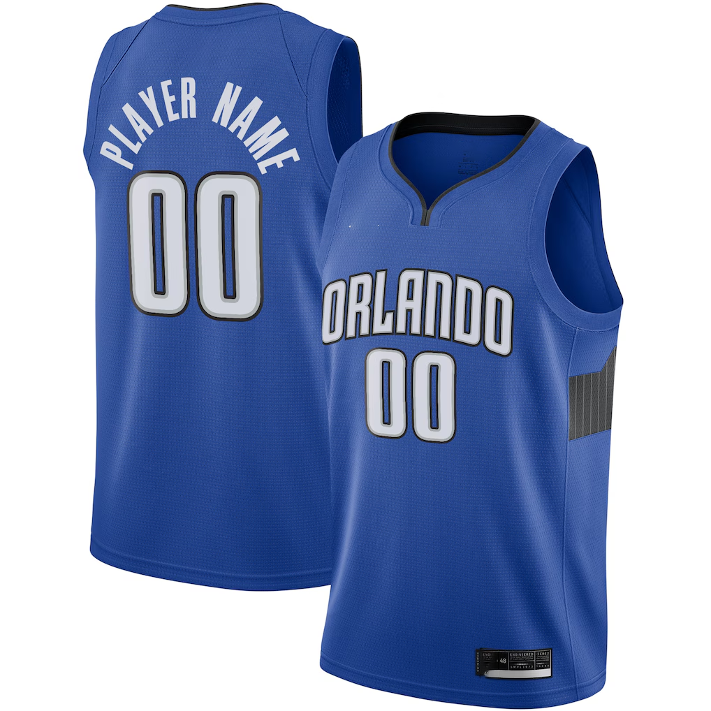 Kooe Custom O.Magic Blue Swingman Jerseys - Statement Edition