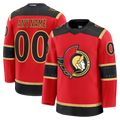 Kooe Custom O.Senators Red Alternate Premium Jerseys