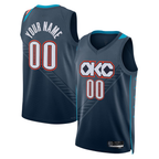 Kooe Custom OC.Thunder Blue 2025-2026 City Edition Swingman Stitched Jerseys