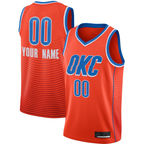 Kooe Custom OC.Thunder Orange Swingman Stitched Jerseys- Statement Edition