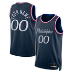 Kooe Custom P.76ers Navy 202526 City Edition Swingman Jerseys
