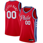Kooe Custom P.76ers Red Swingman Jerseys - Statement Edition