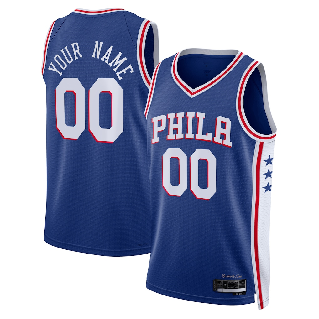 Kooe Custom P.76ers Royal 2022-23 Swingman Jerseys - Icon Edition