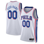 Kooe Custom P.76ers White 2022-23 Swingman Jerseys - Association Edition
