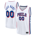 Kooe Custom P.76ers White Fast Break Jerseys - Association Edition