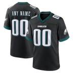 Kooe Custom P.Eagles Black Alternate Game Stitched Jerseys