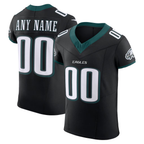 Kooe Custom P.Eagles Black Alternate Vapor F.U.S.E. Elite Stitched Jerseys