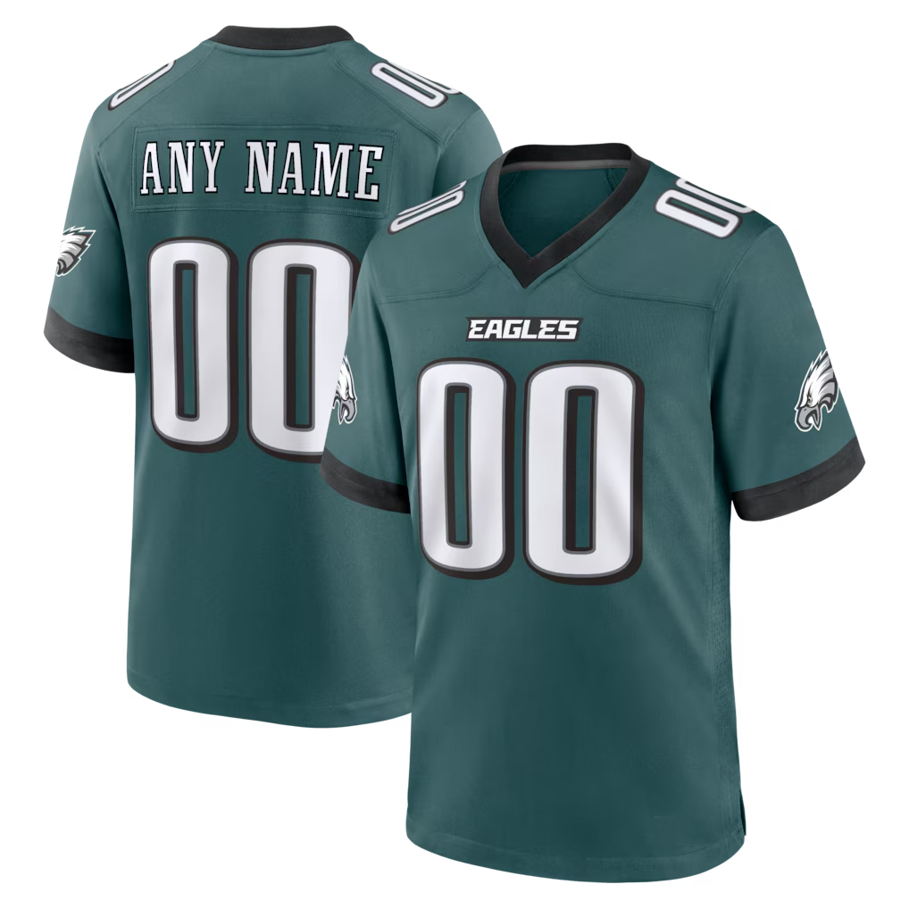 Kooe Custom P.Eagles Midnight Green Team Stitched Jerseys