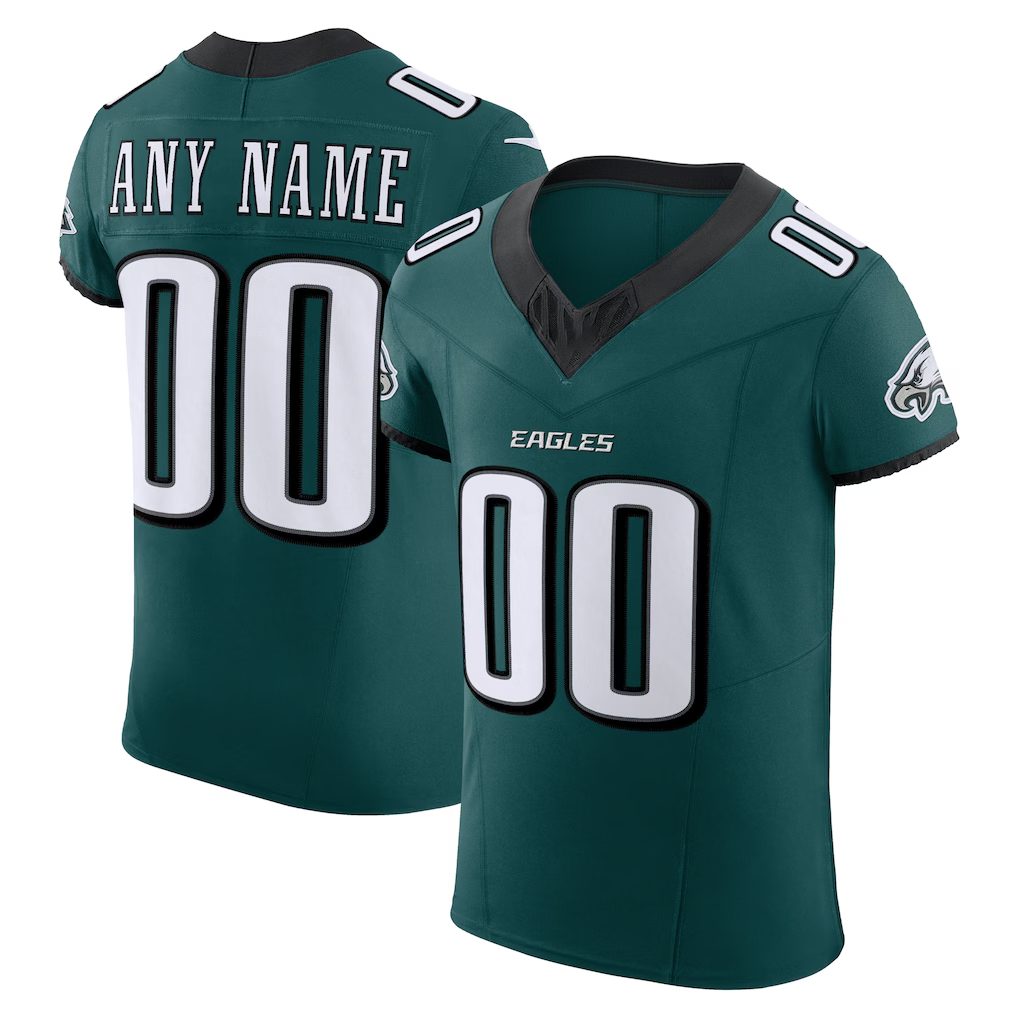 Kooe Custom P.Eagles Midnight Green Team Vapor F.U.S.E. Elite Stitched Jerseys