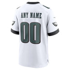 Kooe Custom P.Eagles White Stitched Home Game Stitched Jerseys
