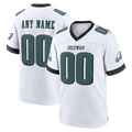 Kooe Custom P.Eagles White White Game Stitched Jerseys