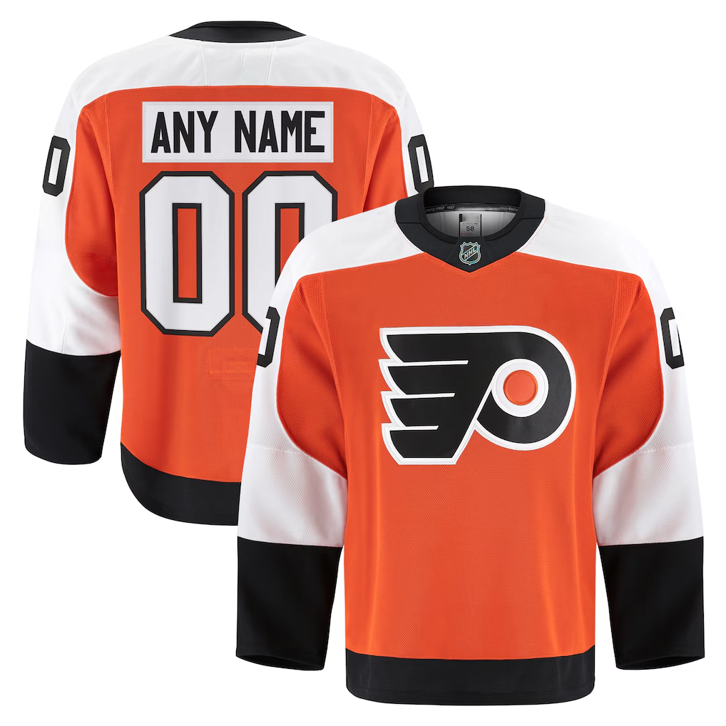 Kooe Custom P.Flyers Orange Home Authentic Pro Jerseys