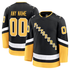 Kooe Custom P.Penguins Black Alternate Premium Jerseys