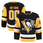 Kooe Custom P.Penguins Black Home Authentic Pro Jerseys
