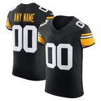 Kooe Custom P.Steelers Black Vapor F.U.S.E. Elite Stitched Jerseys