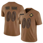 Kooe Custom P.Steelers Brown Salute To Service Limited Stitched Jerseys