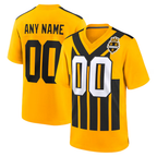 Kooe Custom P.Steelers Gold Alternate 1933 Throwback Game Stitched Jerseys