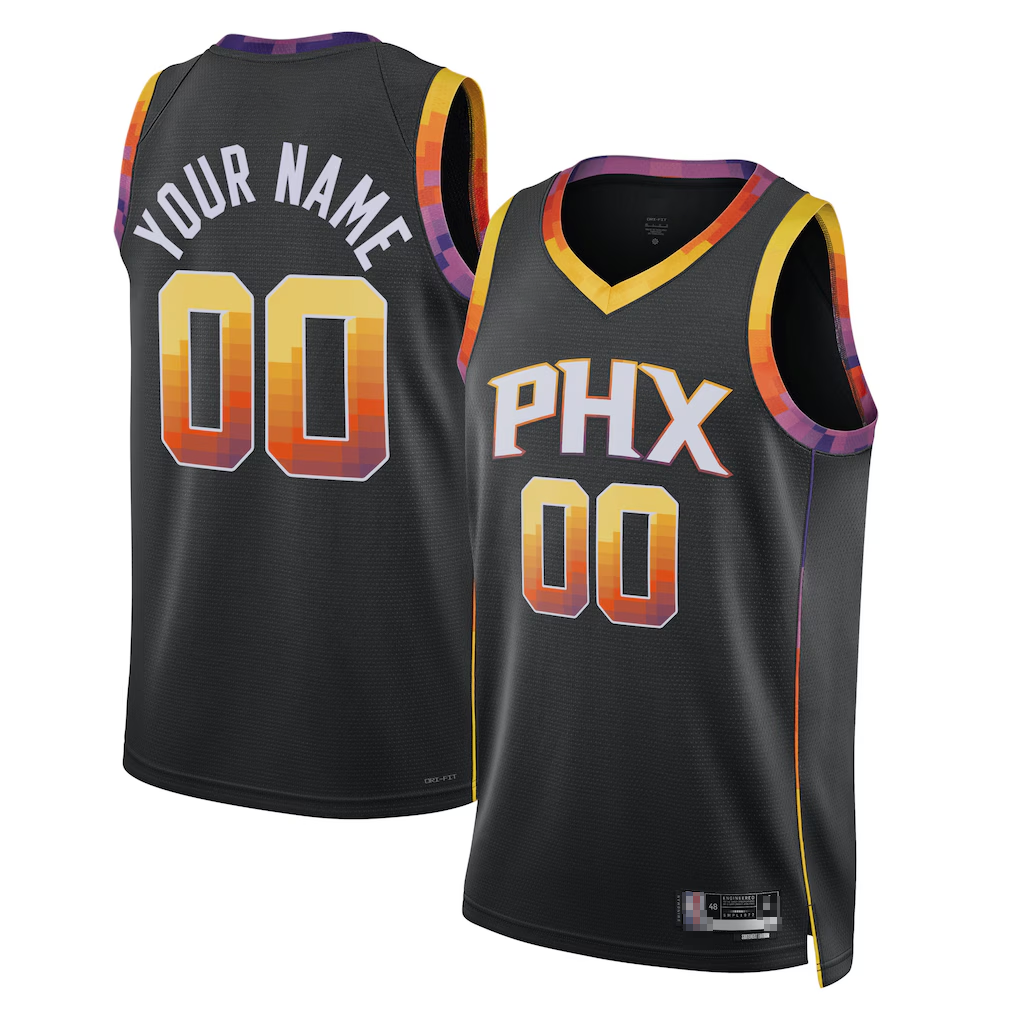 Kooe Custom P.Sunss Black 2022-2023 Swingman Jerseys - Statement Edition