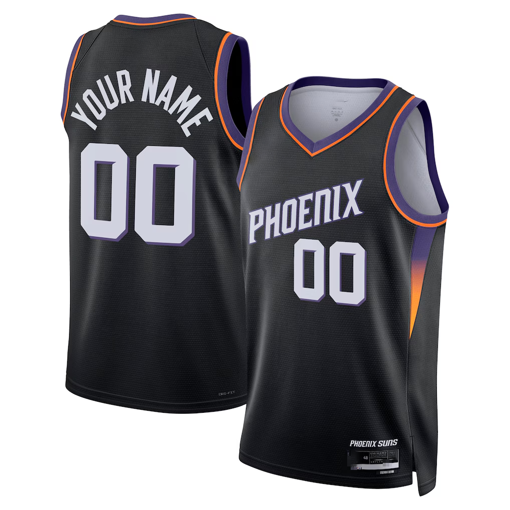 Kooe Custom P.Sunss Black Swingman Jerseys - Statement Edition