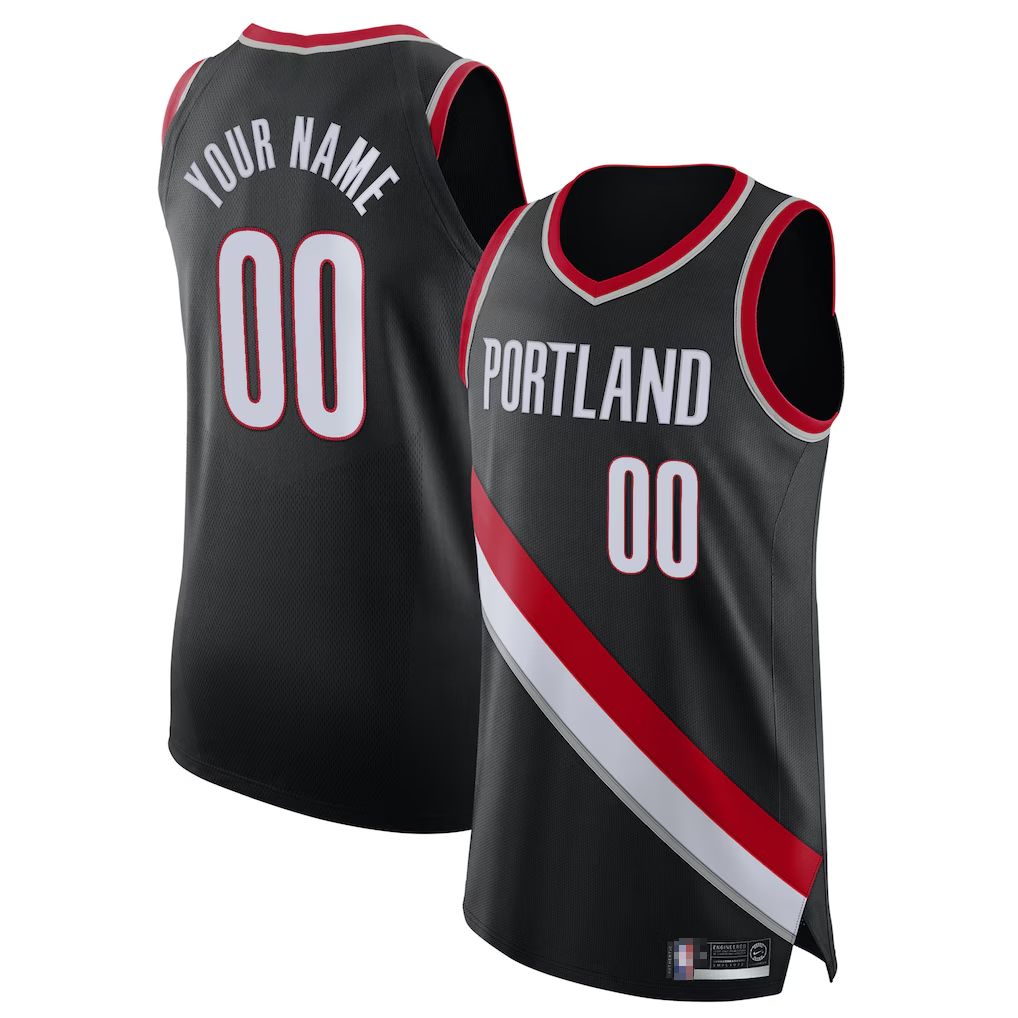 Kooe Custom PT.Blazers Black 2020-2021 Authentic Jerseys - Icon Edition