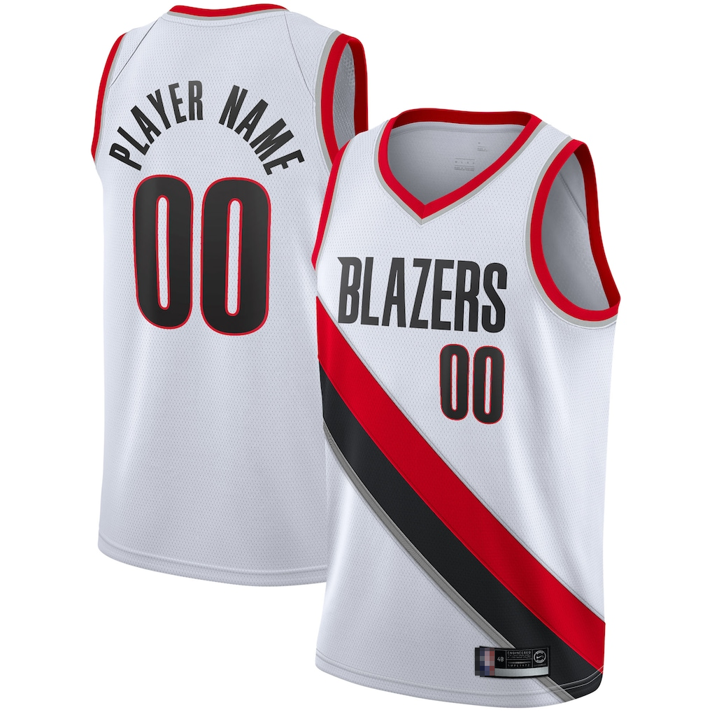 Kooe Custom PT.Blazers White 2020-2021 Swingman Jerseys - Association Edition