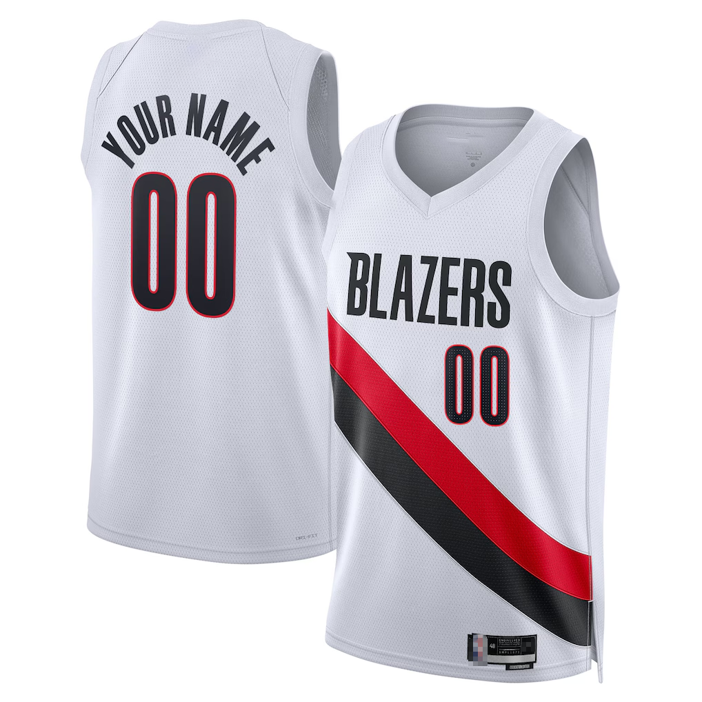 Kooe Custom PT.Blazers White Swingman Jerseys - Association Edition