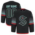 Kooe Custom S.Kraken Black Alternate Authentic Pro Jerseys