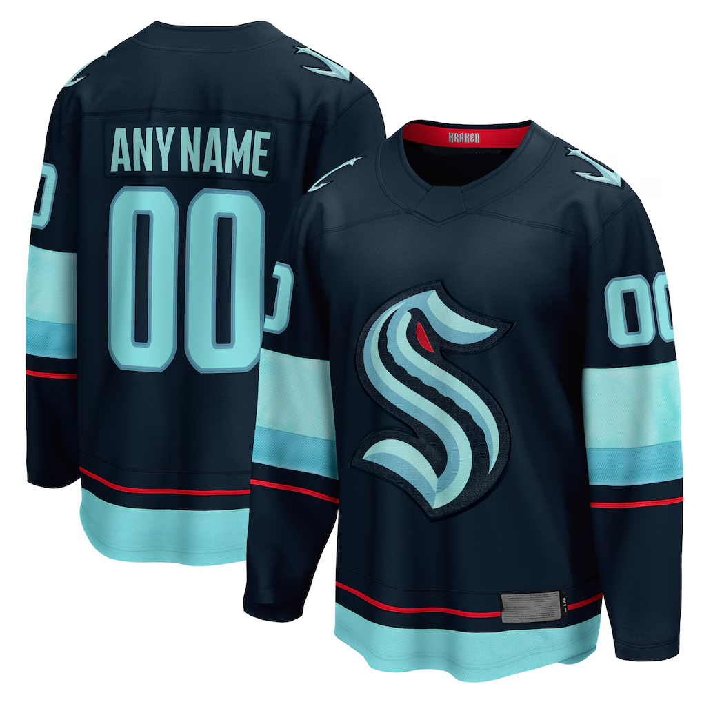 Kooe Custom S.Kraken Deep Sea Blue Home Breakaway Jerseys