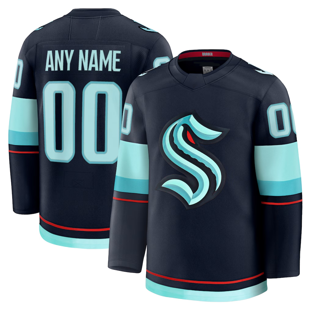 Kooe Custom S.Kraken Deep Sea Blue Home Premium Jerseys