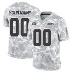 Kooe Custom S.Seahawks Arctic Camo Limited Salute To Service Home Game Any Name & Numbers Stitched Jerseys