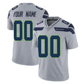 Kooe Custom S.Seahawks Gray Limited Vapor Untouchable Home Game Any Name & Numbers Stitched Jerseys