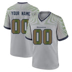 Kooe Custom S.Seahawks Grey 2025 Rivalries Collection Home Game Any Name & Numbers Stitched Jerseys