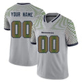 Kooe Custom S.Seahawks Grey Limited 2025 Rivalries Collection Home Game Any Name & Numbers Stitched Jerseys