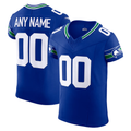 Kooe Custom S.Seahawks  Royal Alternate Vapor F.U.S.E. Elite Stitched Jerseys
