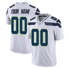 Kooe Custom S.Seahawks White Limited Vapor Untouchable Home Game Any Name & Numbers Stitched Jerseys
