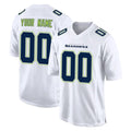 Kooe Custom S.Seahawks White Tundra Fashion Home Game Any Name & Numbers Stitched Jerseys