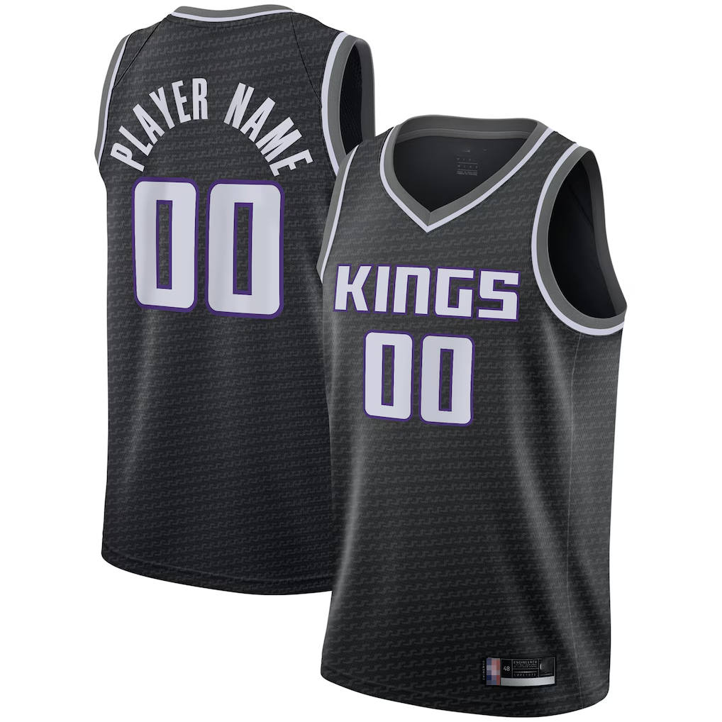 Kooe Custom S.kings Black Swingman Jerseys - Statement Edition