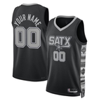 Kooe Custom SA.Spurs Black 2022-2023 Swingman Jerseys - Statement Edition