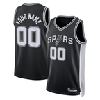 Kooe Custom SA.Spurs Black Swingman Jerseys - Icon Edition