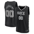 Kooe Custom SA.Spurs Fanatics Black Fast Break Replica Jerseys - Statement Edition