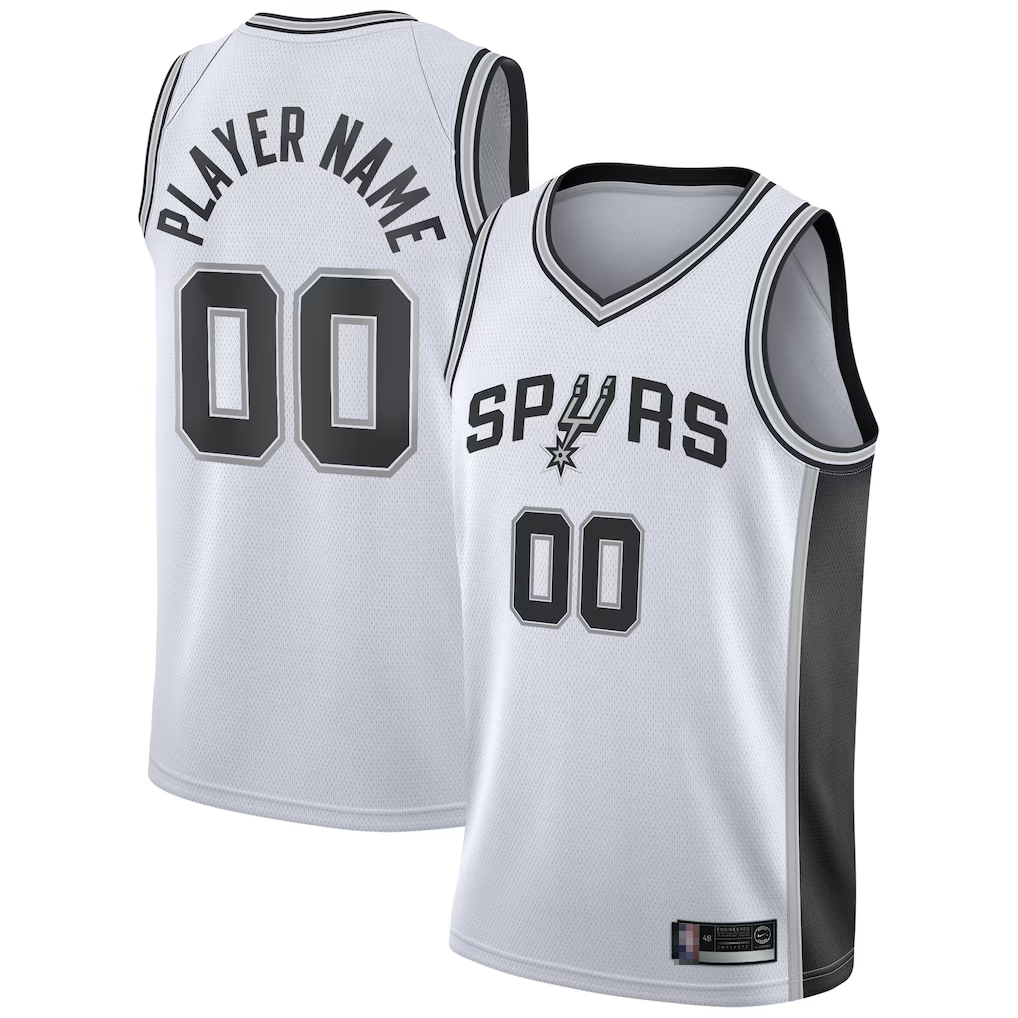 Kooe Custom SA.Spurs White 2020-2021 Swingman Jerseys - Association Edition
