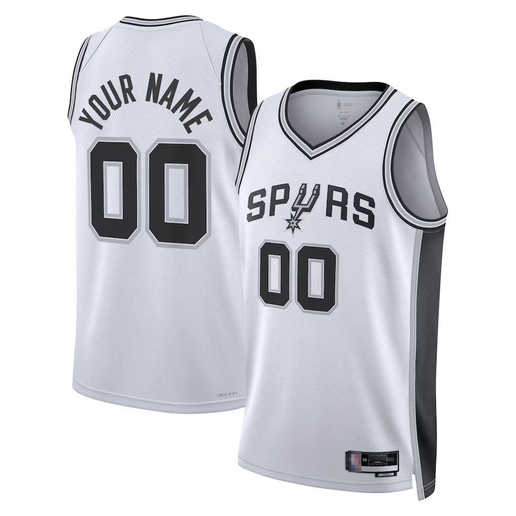 Kooe Custom SA.Spurs White Swingman Jerseys - Association Edition
