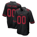 Kooe Custom SF.49ers Black Alternate Home Game Any Name & Numbers Stitched Jerseys