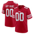 Kooe Custom SF.49ers Red Game Home Any Name & Numbers Stitched Jerseys