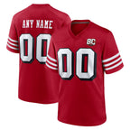 Kooe Custom SF.49ers Red Limited Alternate 80th Vapor Home Game Any Name & Numbers Stitched Jerseys